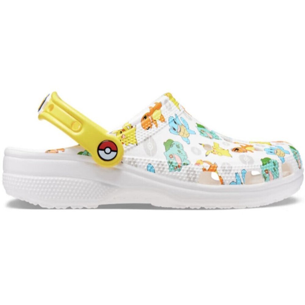 Croc Classic Pokemon II Clog Mens 5 womens 7 White Unisex